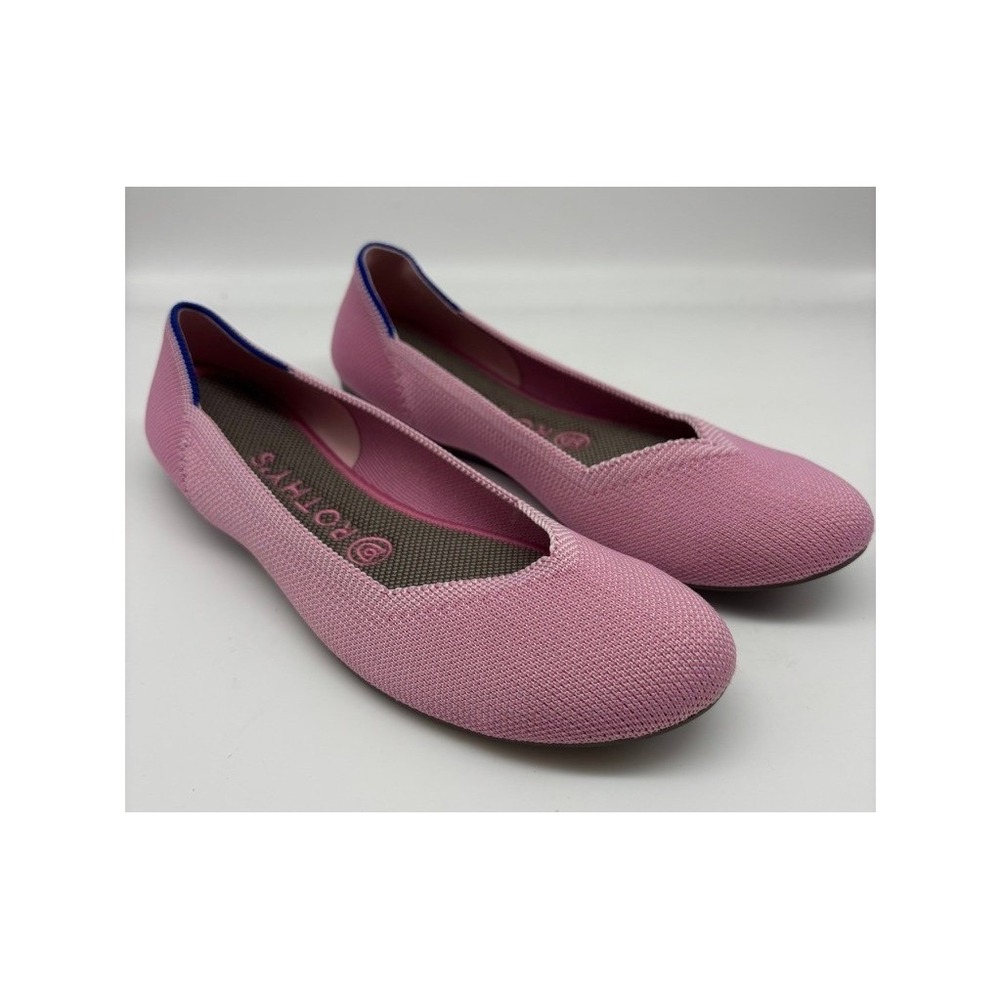 Rothy's The Flats Women 8 Pink Rounded Toe Sustainable‎ Slip On